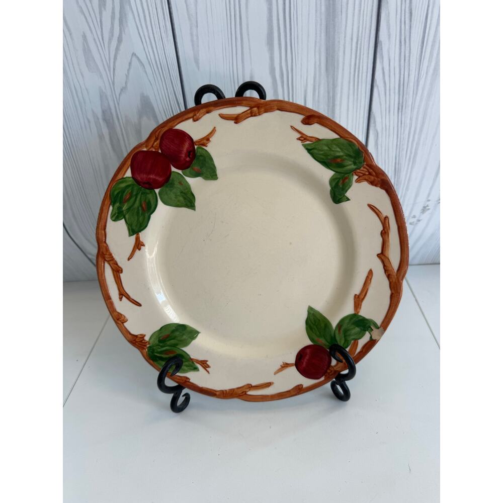 Franciscan Apple Dinner Plates England Earthenware Set Of 4 (2 Chipped)